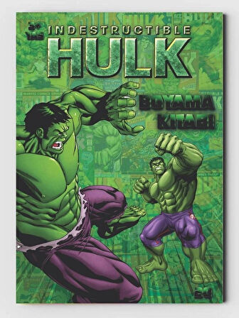 Hulk Boyama Kitabı (20 Tam Sayfa), (+1 Sayfa Sticker)