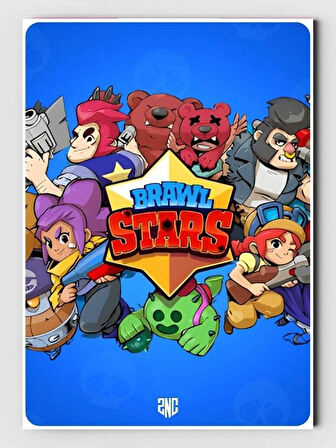 Brawl Stars Boyama Kitabı (20 Tam Sayfa), (Kart Hediyeli)