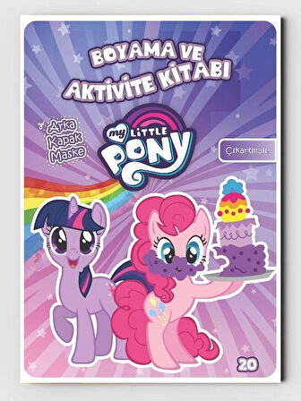 My Little Pony Boyama Kitabı (20 Tam Sayfa), (Toca Boca ve Sticker Hediyeli)