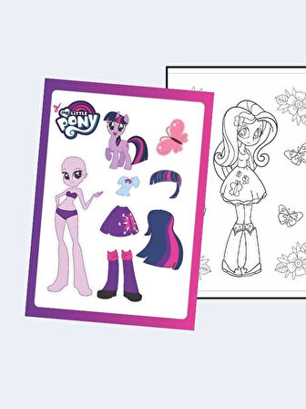 My Little Pony Boyama Kitabı (20 Tam Sayfa), (Toca Boca ve Sticker Hediyeli)