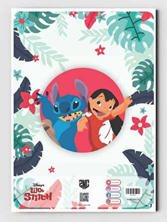 Lilo ve Stitch Boyama Kitabı (20 Tam Sayfa), (Sticker Hediyeli)