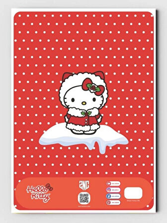 Hello Kitty (Yılbaşı Temalı) Boyama Kitabı (20 Tam Sayfa), (Sticker Hediyeli)