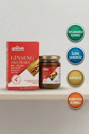 Arı Damlası 2'li Macun Setleri –Zencefil Ekstraktlı-Ginseng İçerikli Macun