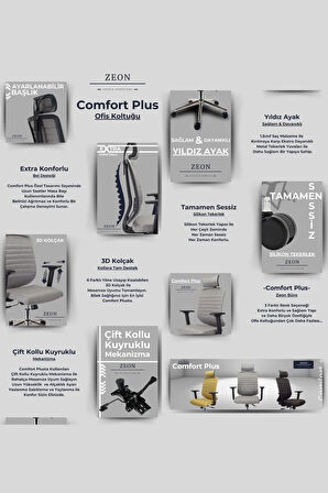 Comfort Plus Yönetici Koltuğu | Ofis Sandalyesi | Hareketli Kol