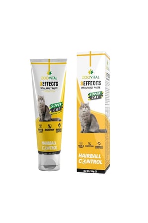 3 Adet Hairball Malt Paste Kediler Için Tüy Yumağı Önleyen Malt Macun 100gr