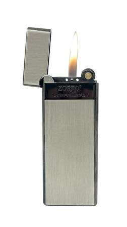 Zorro Ultra İnce Çakmak Limited Edition - Black Ice Siyah