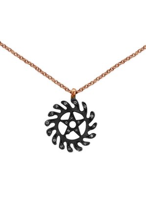 Adinkra Değişim Sembolü (Sesa Wo Suban) Pırlantalı Kolye
