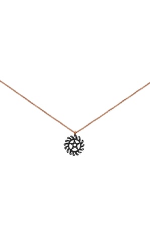 Adinkra Değişim Sembolü (Sesa Wo Suban) Pırlantalı Kolye