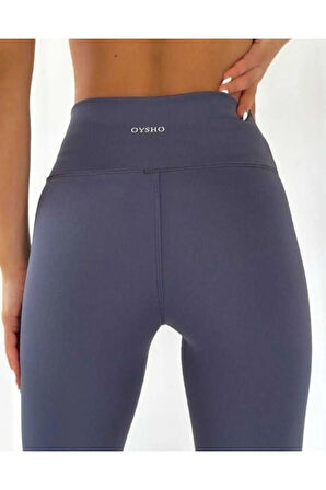 Yüksek Bel Dalgıç Kumaş Toparlayıcı Özellik. Iç Göstermez Kadın Tayt