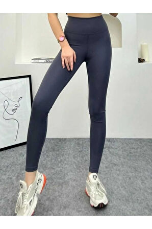 Yüksek Bel Dalgıç Kumaş Toparlayıcı Özellik. Iç Göstermez Kadın Tayt