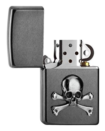 Zippo Skull And Bones Emblem Dizayn