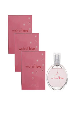 Wish of Love Kadın Parfüm EDT 50 ml (3 Adet)