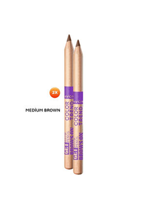 Avon Color Trend Kaş Kalemi - Medium Brown (2 Adet)