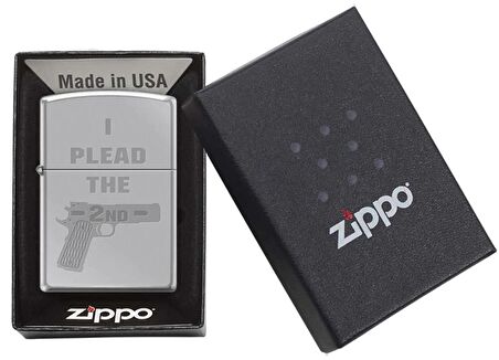 Zippo I Plead The 2nd Dizayn Çakmak