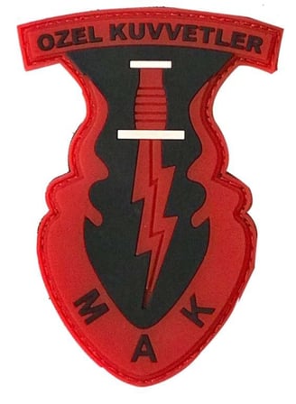 Cırtlı Yama Outdoor Arma Çanta Yaması Single Sword 3d Plastik Mak Özel Kuvvetler Arması Patch