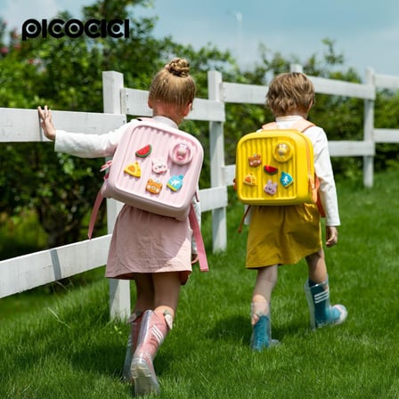 Özel Tasarım Pıcocıcı Travel Büyük BackPack Pembe Figürlü Çocuk Ürünü Renkli Çanta Aktivite Gereci