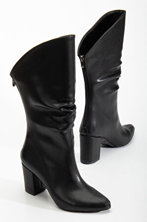 Zora Körüklü Topuklu Çizme