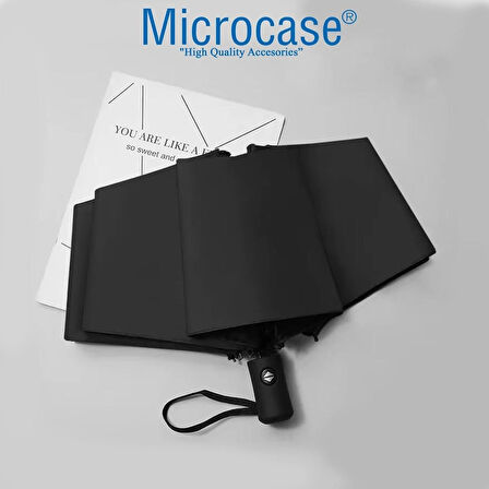 Microcase Unisex Tam Otomatik 8 Telli Rüzgar Korumalı Rüzgarda Kırılmayan Su Geçirmez Dayanıklı Şemsiye AL4663