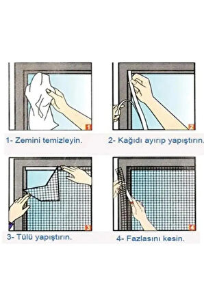 Mıknatıslı Kapı Sinekliği Balkon Bahçe Kapısı Sinek Böcek Önleyici Tül Perde Sineklik 2 Parça