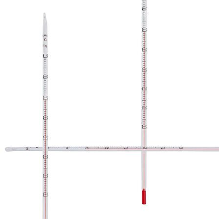 Cam Alkollü Termometre - Kimya Termometresi - 20-50C - Net Gösterge - 75 mm Daldırma Derinliği