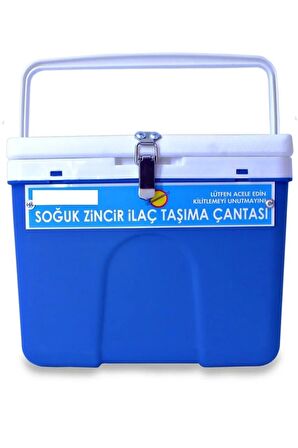 Güvenlikli Soğuk Zincir İlaç Taşıma Çantası 5 Litre - Dijital Termometreli - 1Adet/Paket