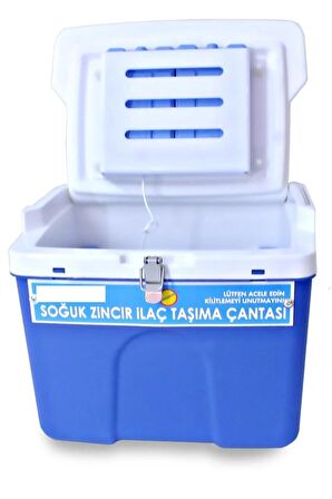 Güvenlikli Soğuk Zincir İlaç Taşıma Çantası 5 Litre - Dijital Termometreli - 1Adet/Paket