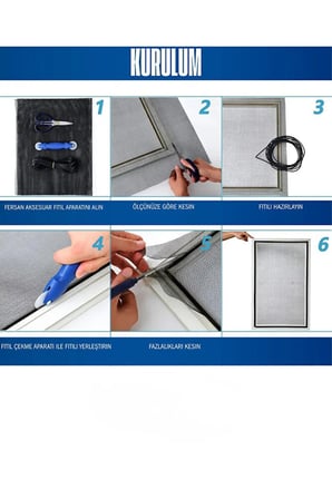 Netpen Yırtılmaz Sineklik Kedi Teli (Pet Tül) 80 X 1000 Cm Dayanıklı Malzeme