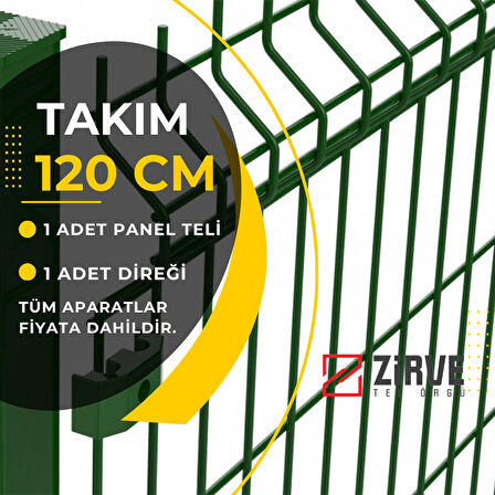 Panel Çit Takımı 120 CM x 250 CM (Aparatlı)