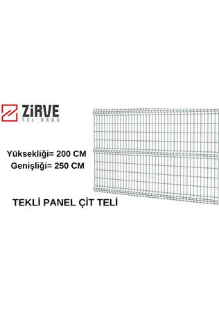 200 x 250 cm Panel Çit Teli