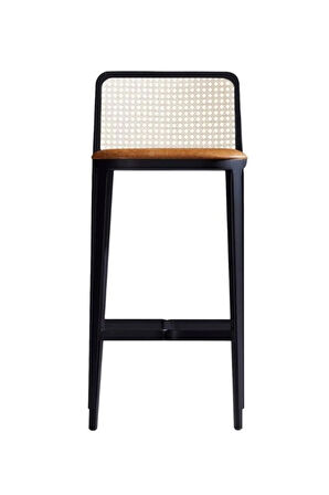 Martha Hazeranlı Ahşap Bar Sandalyesi