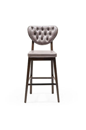 Olivya Ahşap Bar Sandalyesi