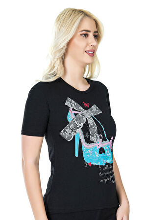 Baskılı Kadın Tişört 275