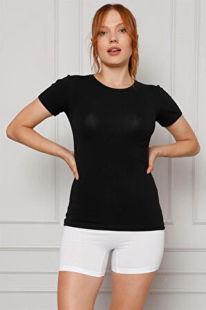 Kadın Penye Boxer Beyaz