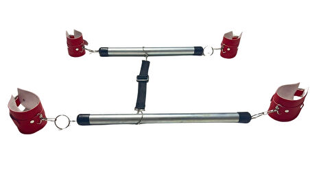 Kırmızı Deri Seksi Borulu Yatak Kelepçesi CK275385