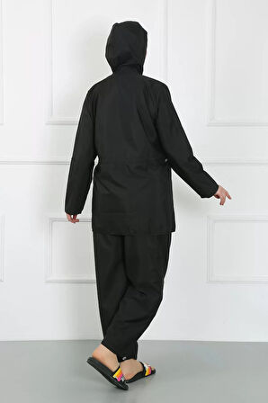 Büyük Beden Tesettür Büyük Mayo Siyah