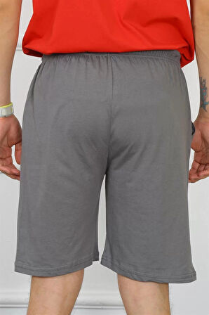 Erkek Pamuk Füme Şort