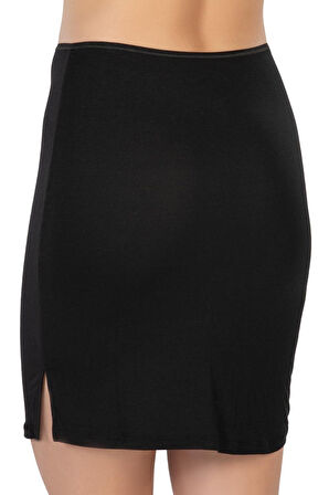 Siyah Mı Emay 1438 Modal Cotton Midi Jupon