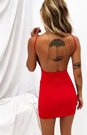 Göbek Ve Sırt Dekolteli Fantazi Elbise