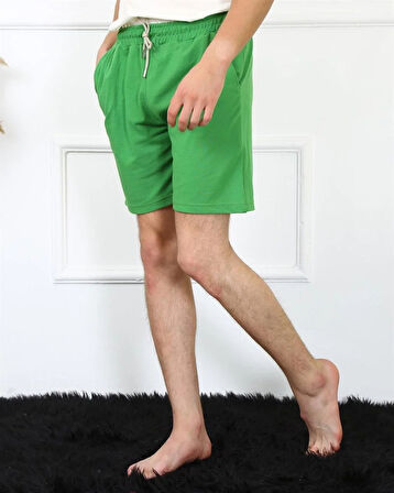 Erkek Lakost Fıstık Yeşili Şort