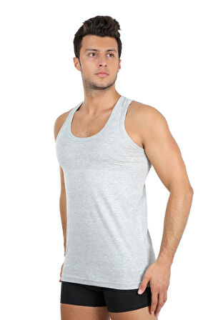 Erkek Penye Atlet Gri