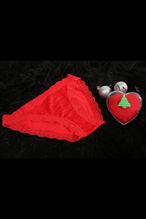 Kadın Yılbaşı Kırmızı Slip
