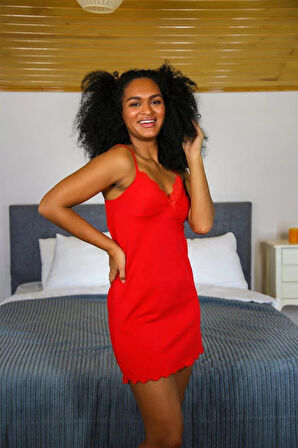 Kadın Yılbaşı 2'li Özel Kalp Kutulu Slip - Gecelik Hediye Seti