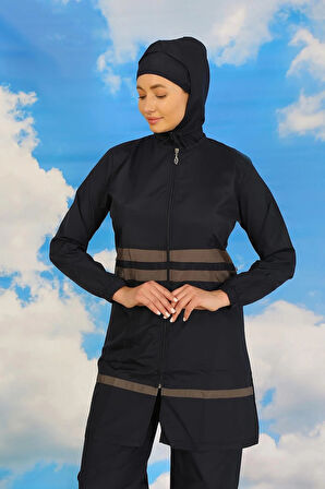 Kadın Tam Tesettür Mayo Lacivert