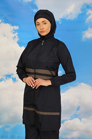 Kadın Tam Tesettür Mayo Lacivert