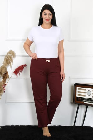 Kadın Pamuklu Büyük Beden Alt Pijama