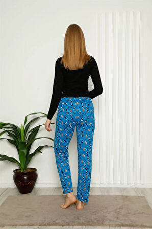 Kadın Pamuklu Alt Pijama Saks