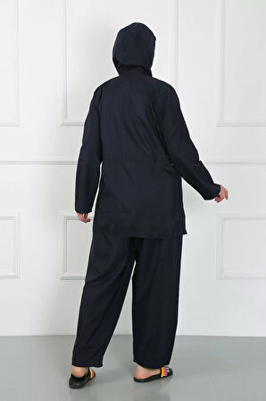 Büyük Beden Tesettür Büyük Mayo Lacivert