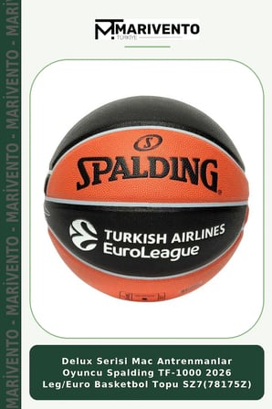 Delux Serisi Mac Antrenmanlar Oyuncu Spalding TF-1000 2026 Leg/Euro Basketbol Topu SZ7(78175Z)