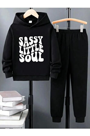 Çocuk Sassy Baskılı Eşofman Takımı