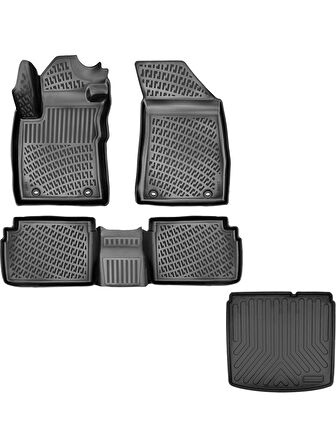 Rizline Mg Zs 3D Havuzlu Paspas ( Benzinli Araç ) + 3D Bagaj Havuzu Alt Kısım Uyumlu 2021 Sonrası - Rizline